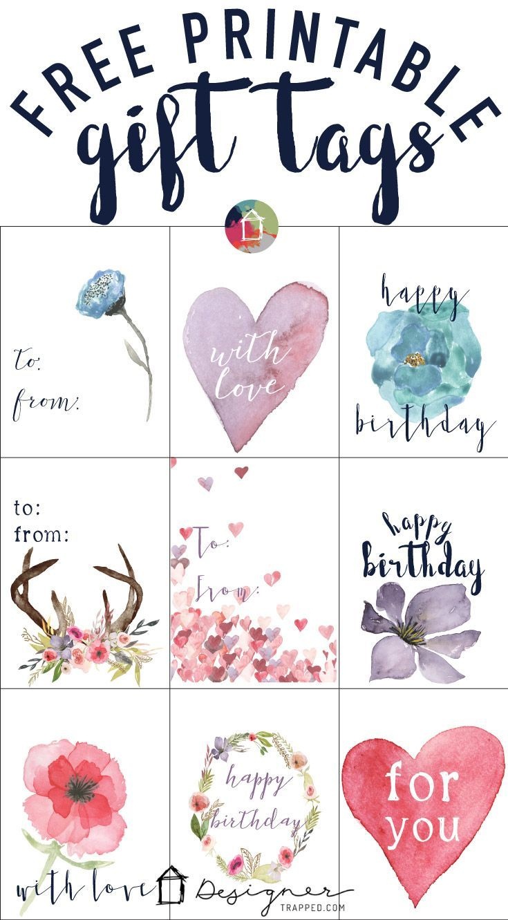 Free Printable Gift Tags For Birthdays | Printable Labels - Free Printable Gift Tags