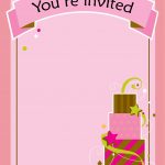 Free Printable Girl Fun Birthday Invitation | Cake & Cupcakes | Free   Free Printable Birthday Invitations For Girl