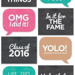 Free Printable} Grad Photo Booth Signs | Pinterest Projects I've   Free Printable Photo Booth Sign