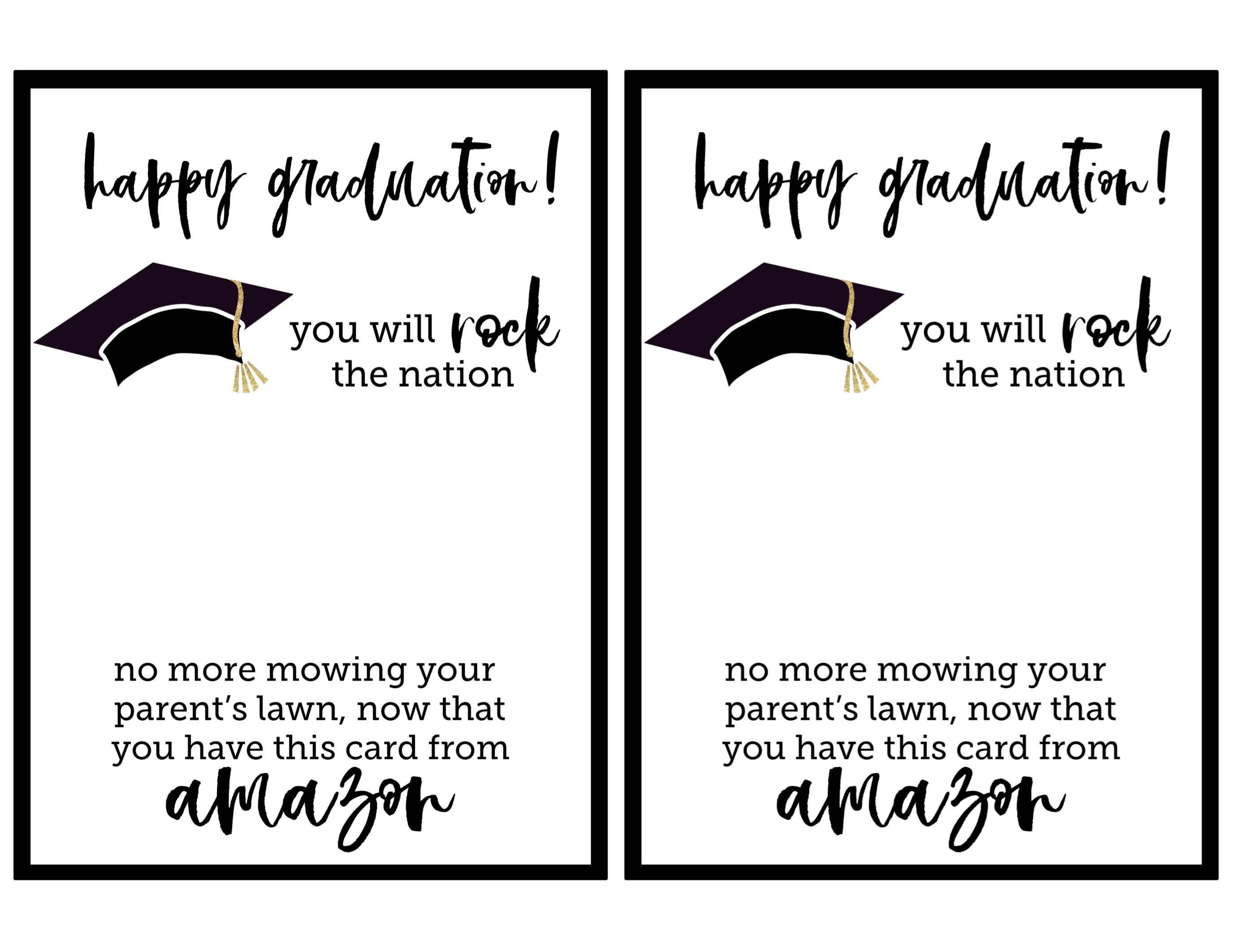 Free Printable Graduation Card - Paper Trail Design - Free Graduation Printables