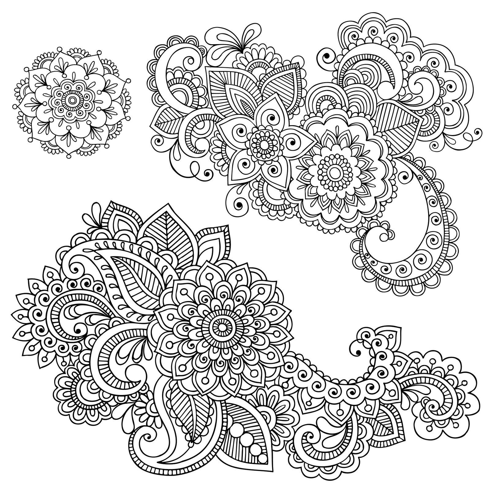 Free Printable Graphics. | Crafts | Mandalas, Dibujos Henna - Free Printable Henna Tattoo Designs
