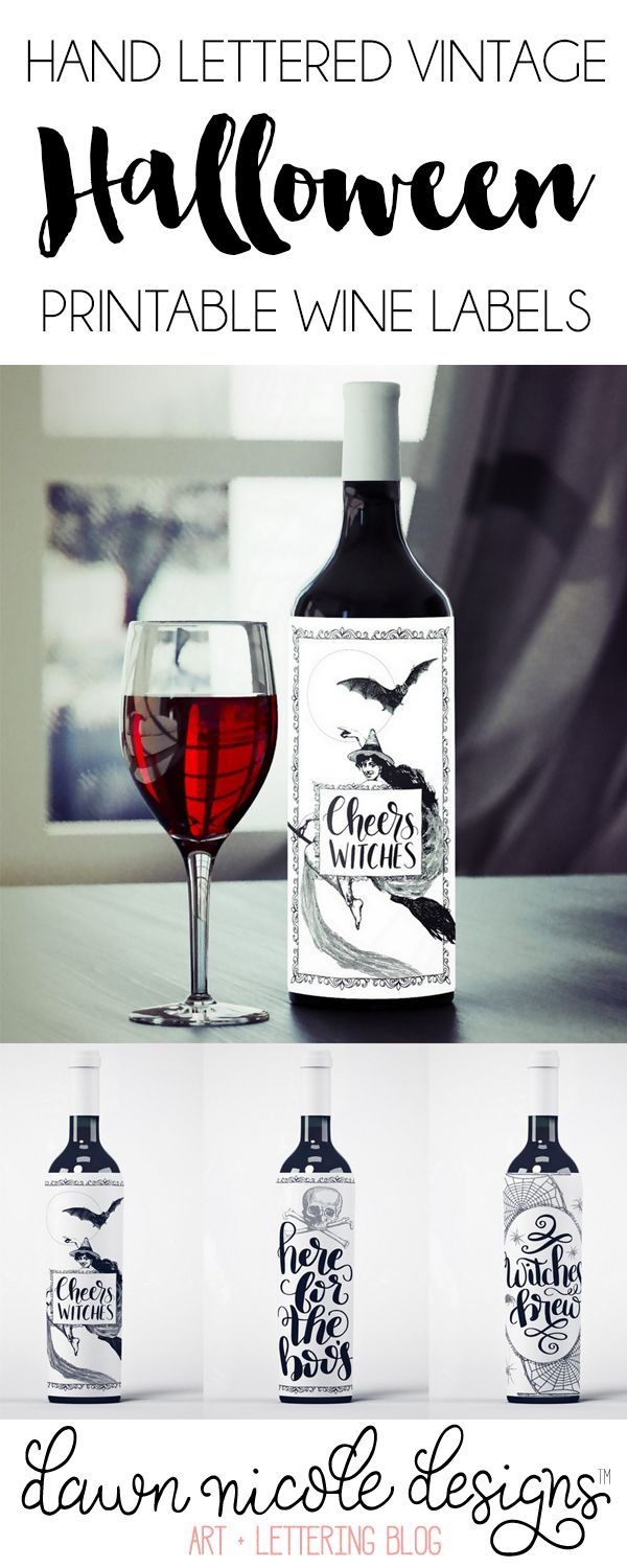 Free Printable Halloween Wine Bottle Labels | Ultimate Diy Board - Free Printable Wine Labels