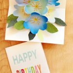 Free Printable Happy Birthday Card With Pop Up Bouquet   A Piece Of   Free Printable Pop Up Birthday Card Templates
