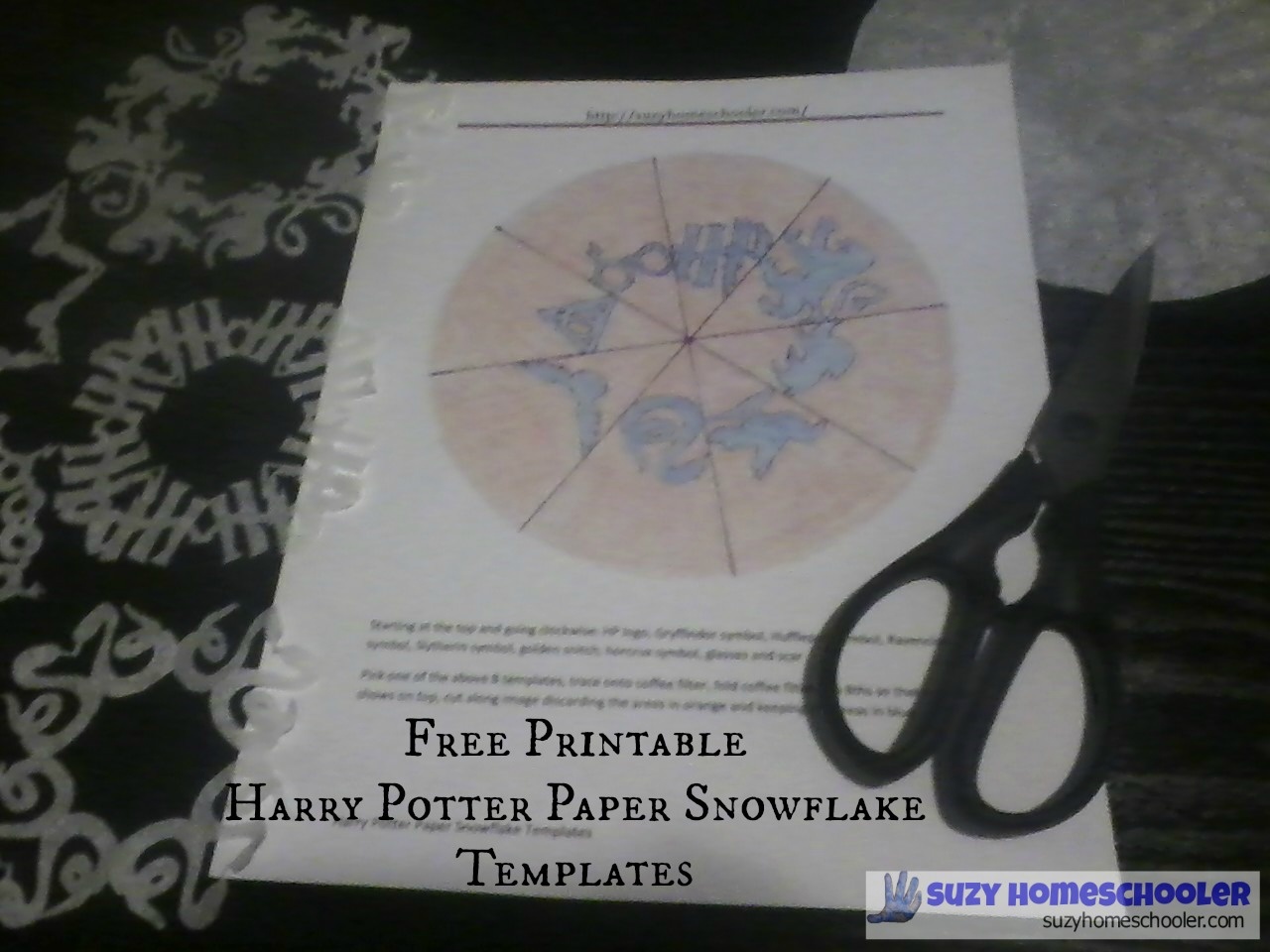 Free Printable Harry Potter Paper Snowflake Templates | Suzy - Snowflake Template Free Printable
