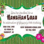 Free Printable Hawaiian Luau Party Invitationsfree Printable   Free Luau Printables