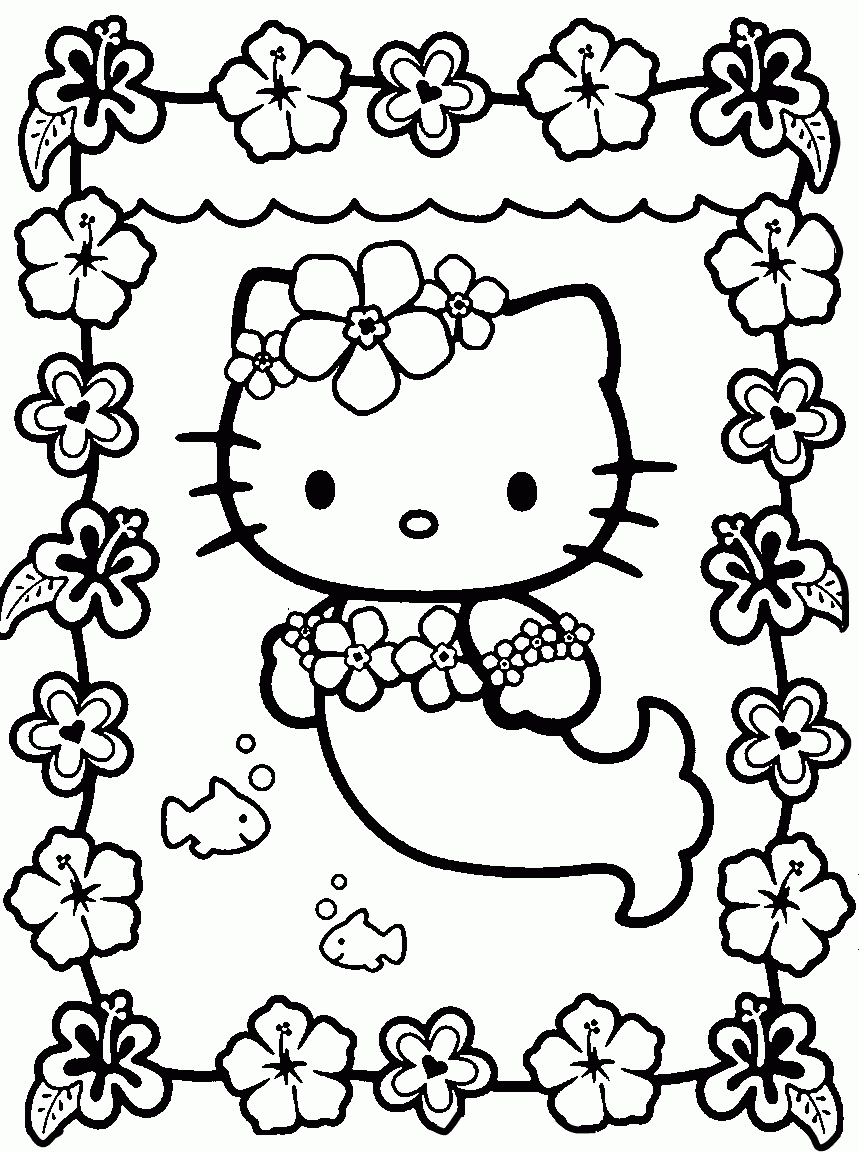 Free Printable Hello Kitty Coloring Pages For Kids | Coloring Pages - Free Printables For Girls