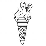 Free Printable Ice Cream Coloring Pages For Kids   Ice Cream Cone Template Free Printable