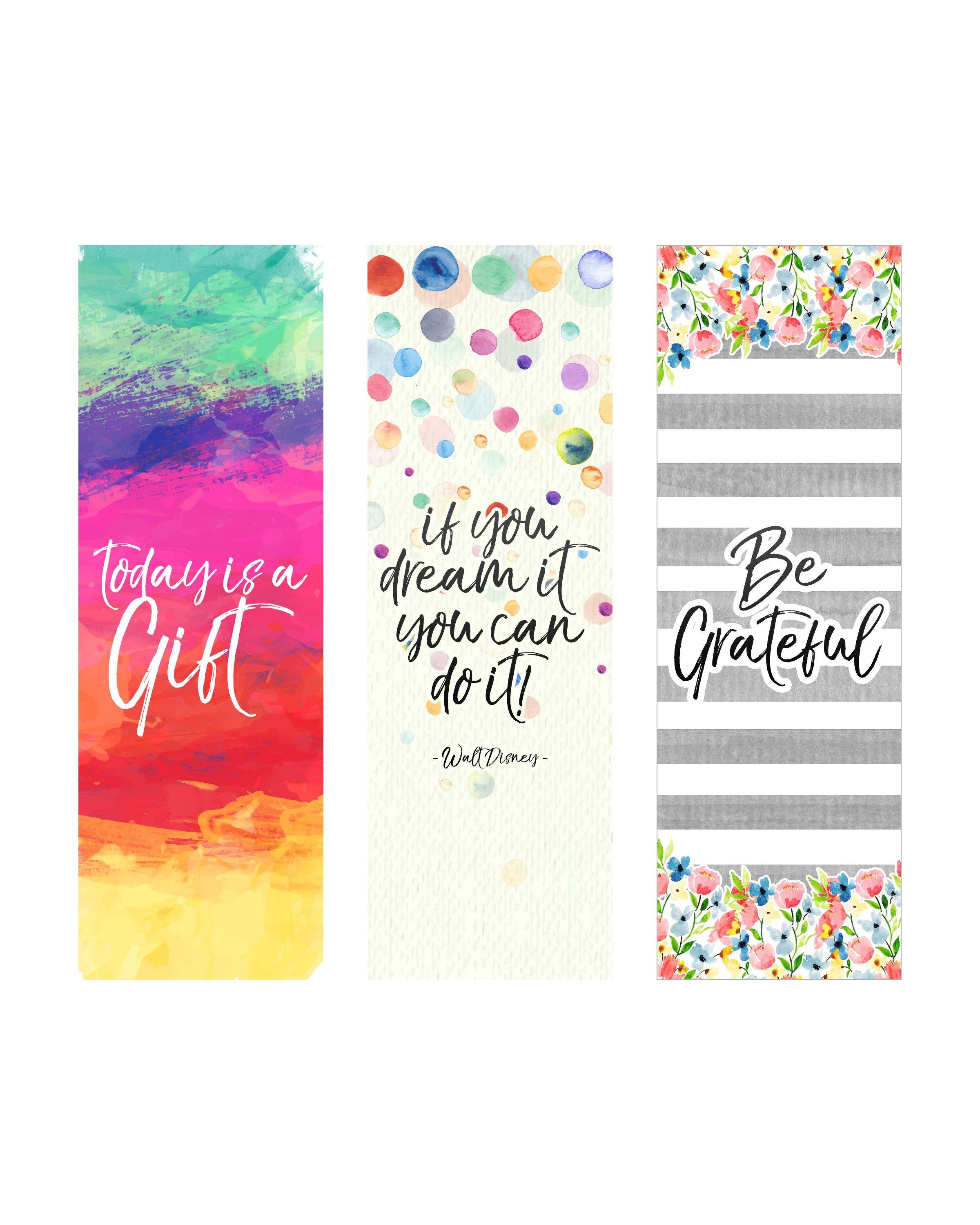 Free Printable Inspirational Quote Bookmarks | Crafts, Misc - Free Printable Book Marks