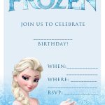Free Printable Invitation From Www.partyandprints | Party   Free Printable Frozen Birthday Invitations