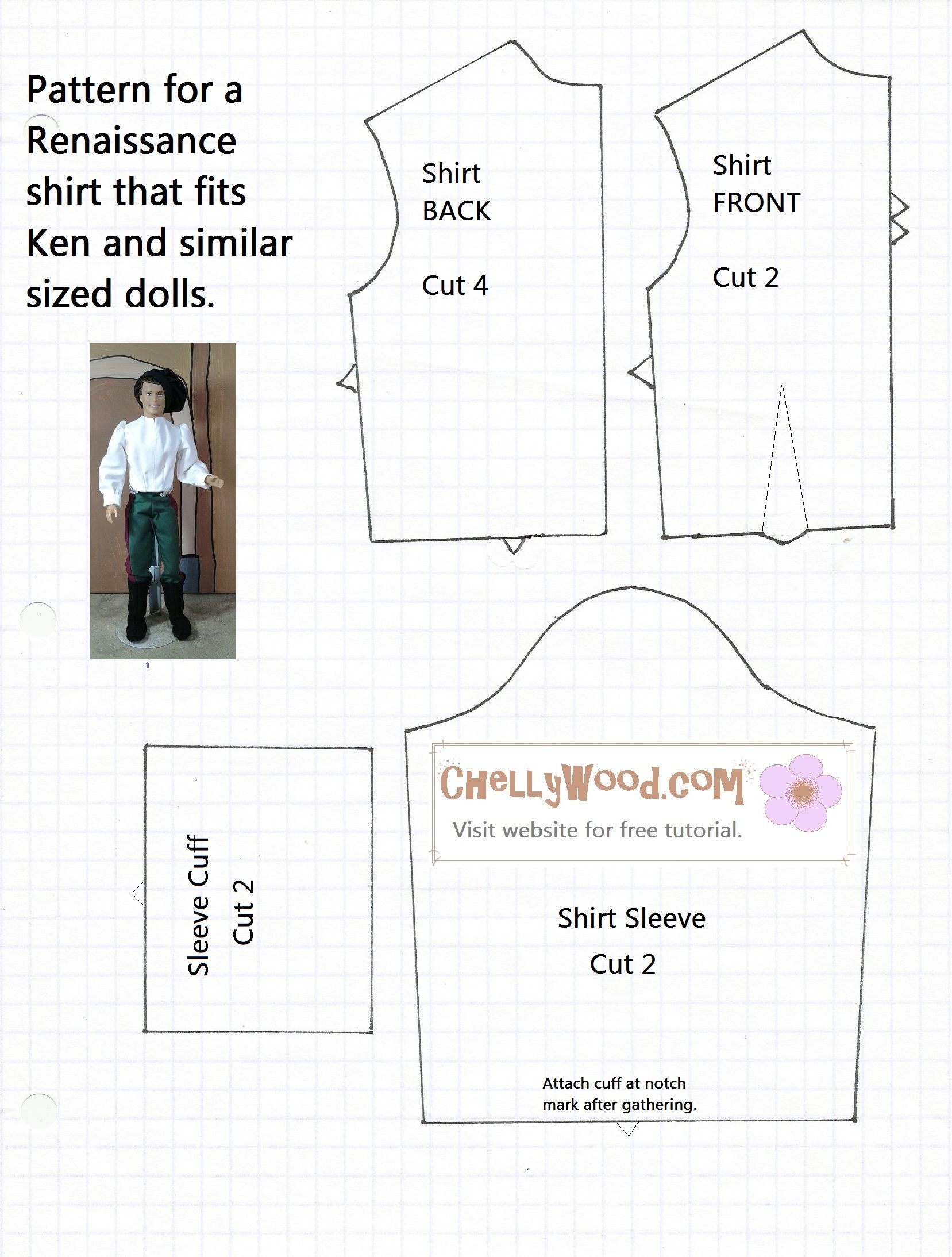 Free Printable Ken Doll Clothes Patterns - Google Search | Diy Doll - Free Printable Barbie Doll Sewing Patterns Template
