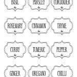 Free Printable Kitchen Spice Labels … | Labels | Spice…   Free Printable Herb Labels