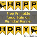 Free Printable Lego Batman Birthday Banner | Bat Birthday | Lego   Free Printable Lego Banner