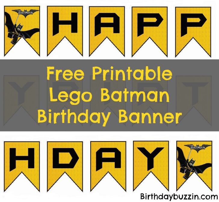 Free Printable Lego Batman