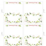 Free Printable Lemon Squeezy: Day 12: Place Cards | Christmas   Free Printable Christmas Table Place Cards Template