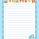 Free Printable Letter Paper | Printables To Go | Printable Letters   Free Printable Writing Paper