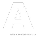 Free Printable Letter Stencils | Stencil Letters 12 Inch Uppercase   Free Printable Cut Out Letter Stencils