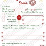Free Printable Letter To Santa Template   Writing To Santa Made Easy!   Free Printable Christmas Letters From Santa