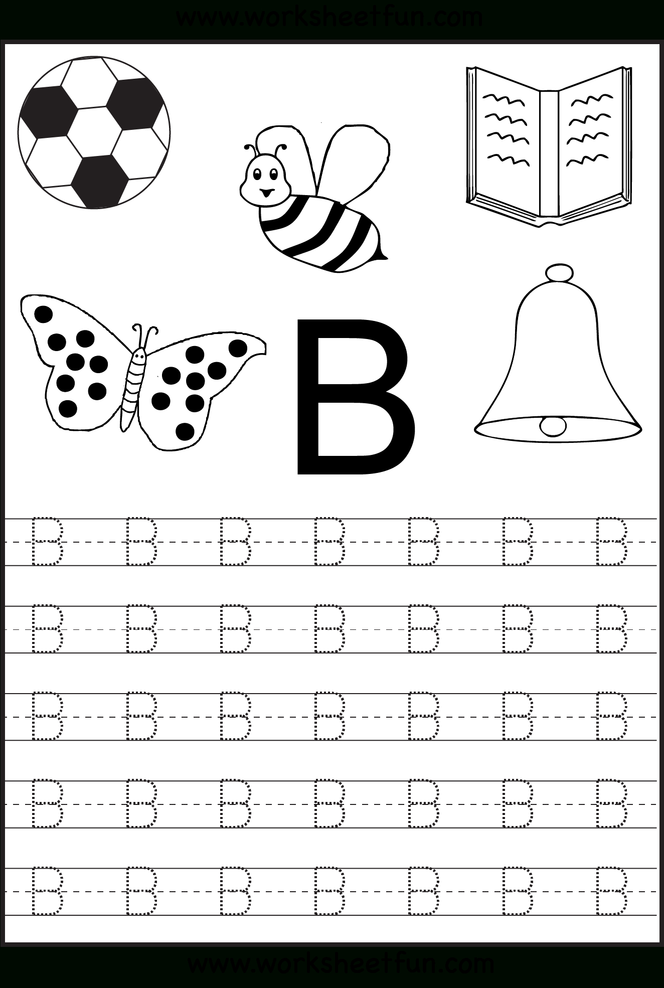Free Printable Letter Tracing Worksheets For Kindergarten – 26 - Free Printable Tracing Letters