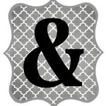 Free Printable Letters Gray And Black | Diy Swank   Free Printable Ampersand Symbol