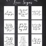Free Printable Love Signs | Planners   Wedding Card Quotes, Wedding   Free Printable Signs