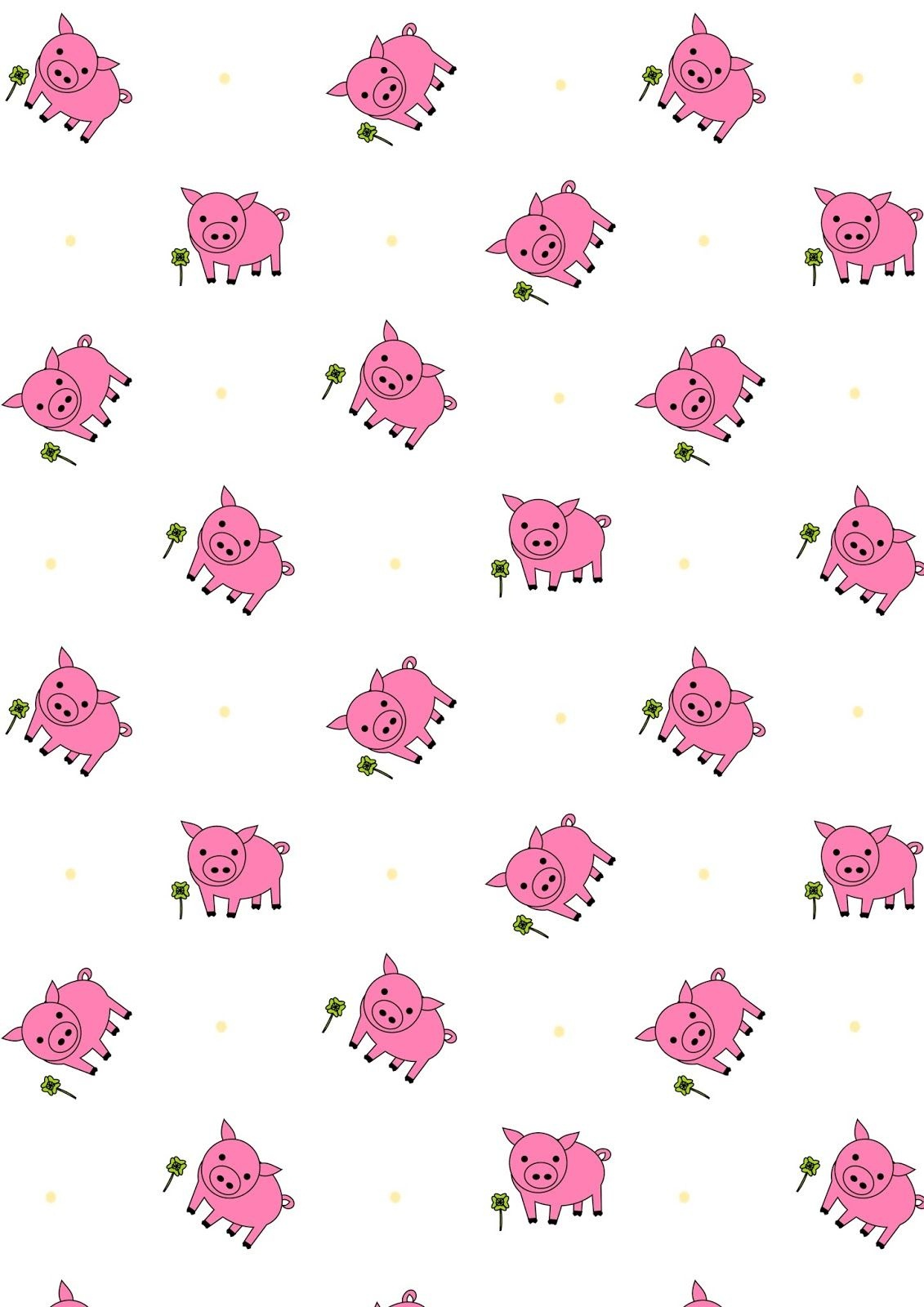 Free Printable Lucky Pig Pattern Paper | Digi Papers Some Free - Free Printable Pattern Paper Sheets