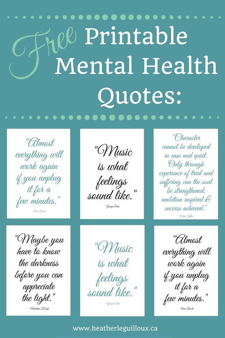 Free Printable Mental Health Quotes @hleguilloux Based On - Free Printable Quotes Pdf