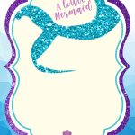 Free Printable Mermaid Baby Shower Invitation | Free Printable   Free Printable Mermaid Invitations