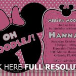 Free Printable Mickey And Minnie Mouse Birthday Invitations   Free Printable Mickey And Minnie Mouse Invitations