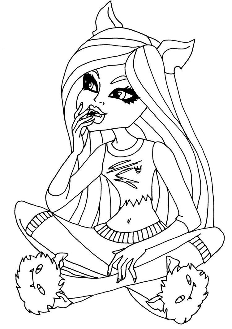 Free Printable Monster High Coloring Pages For Kids | Mhigh - Monster High Free Printable Pictures