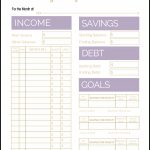 Free Printable Monthly Budget Template   Free Printable Monthly Budget