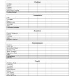 Free Printable Monthly Budget Worksheet |  Detailed Budget   Free Printable Household Expense Sheets