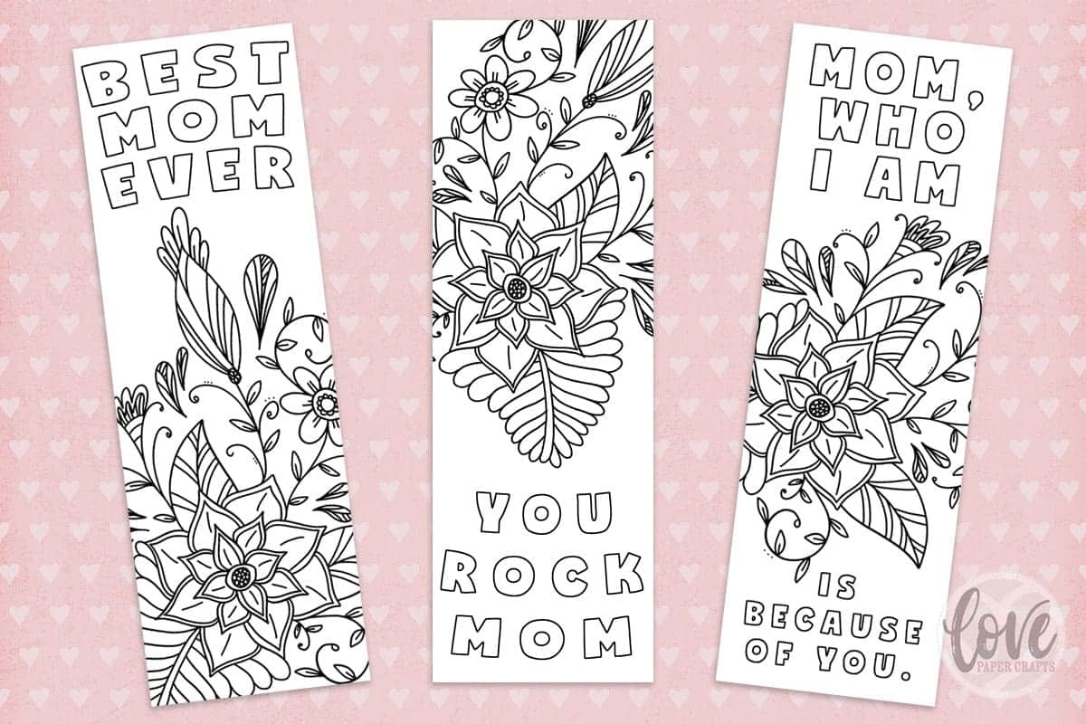 Free Printable Mothers Day Bookmark - Love Paper Crafts - Free Printable Bookmarks Pdf