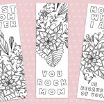 Free Printable Mothers Day Bookmark   Love Paper Crafts   Free Printable Mothers Day Crafts