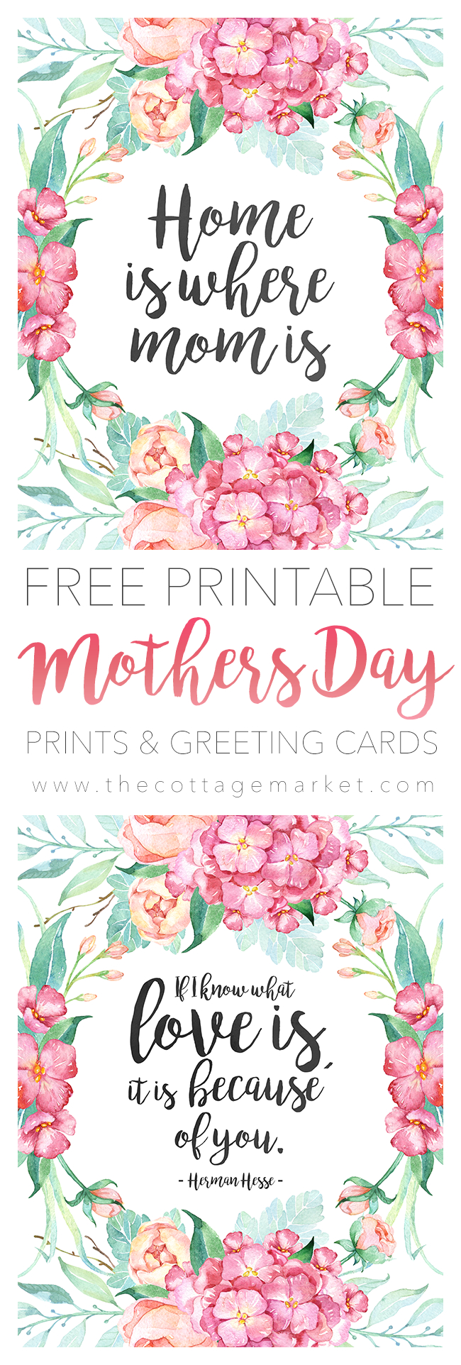 Free Printable Mother&amp;#039;s Day Cards - The Cottage Market - Free Printable Mothers Day Cards