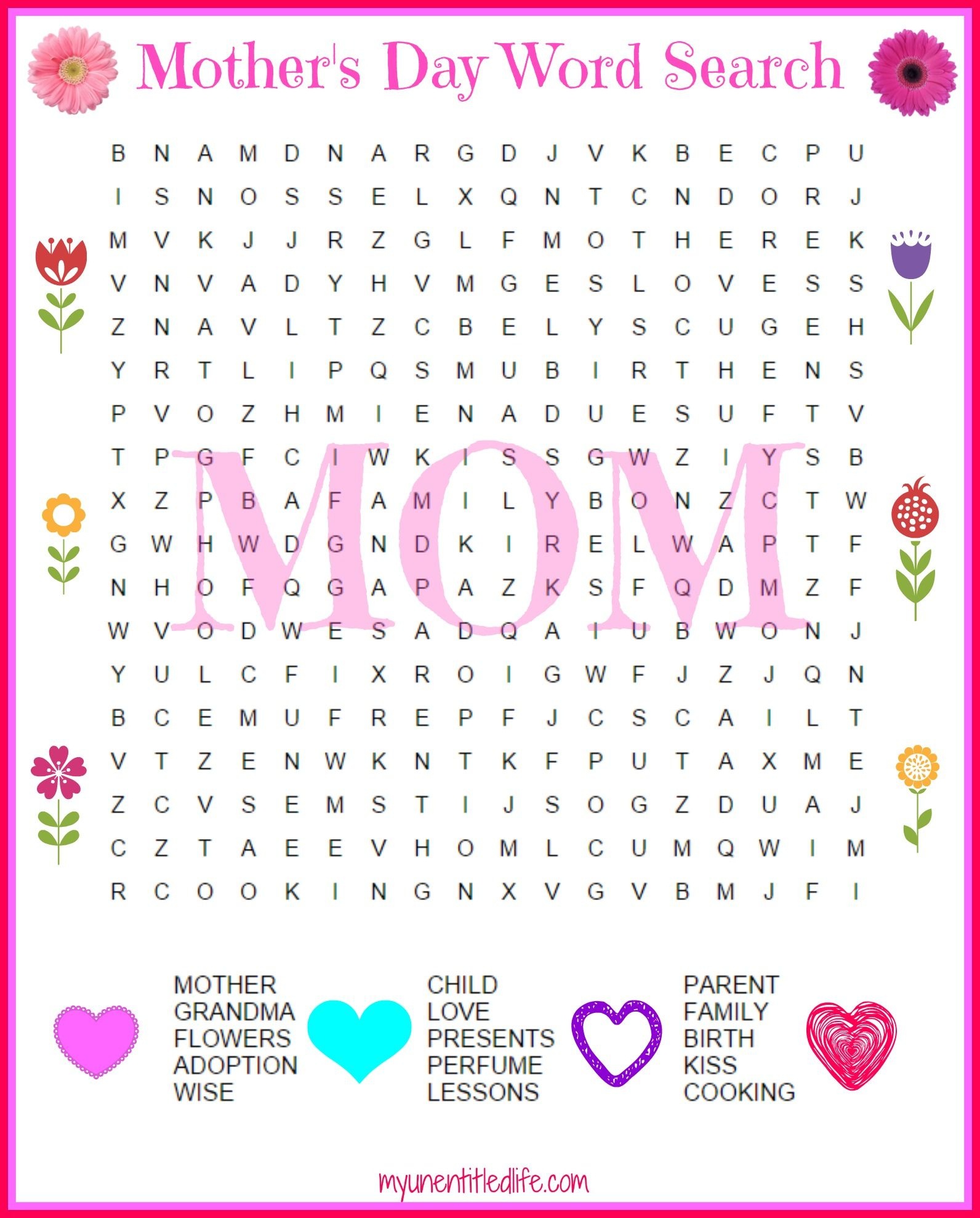 Free Printable Mother&amp;#039;s Day Word Search | May Teacher | Mother&amp;#039;s Day - Free Printable Mother&amp;#039;s Day Games For Adults