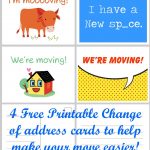 Free Printable Moving Announcement Change Of Address Card – Premier   Free Printable Change Of Address Cards