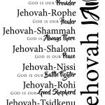 Free Printable   Names Of God Artwork   “Those Who Know Your Name   Free Printable Names Of God