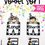 Free Printable New Year's Long And Short Vowel Sort For Kindergarten   Literacy Posters Free Printable