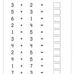 Free Printable Number Addition Worksheets (1 10) For Kindergarten   Free Printable Math Practice Sheets