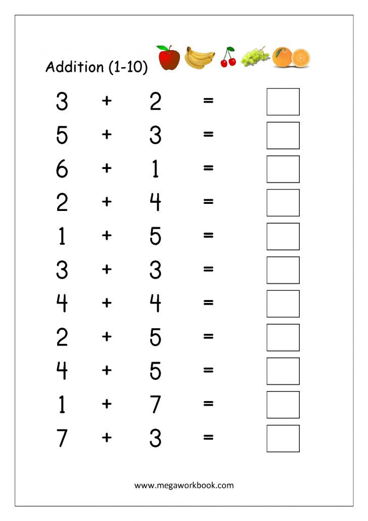 Free Printable Math Practice Sheets