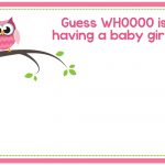 Free Printable Owl Baby Shower Invitations {& Other Printables}   Free Printable Baby Shower Invitations For Girls