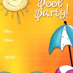 Free Printable Party Invitations: Summer Pool Party Invites | Adhd   Free Printable Pool Party Birthday Invitations