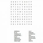 Free Printable Patriotic Word Search (With Three Different Skill   Word Search Free Printable Easy