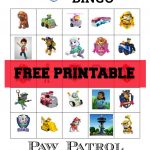 Free Printable Paw Patrol Bingo   Crafty Mama In Me!   Free Paw Patrol Printables