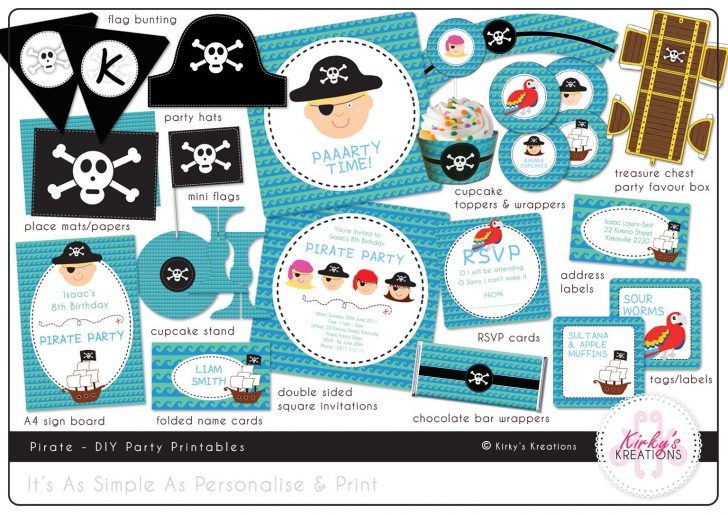 Free Printable Pirate Cupcake Toppers