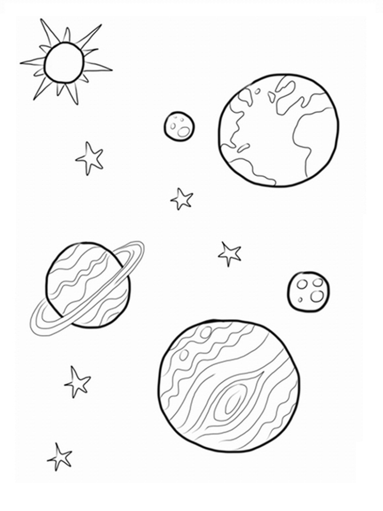 Free Printable Planet Coloring Pages For Kids - Free Printable Pictures Of Planets