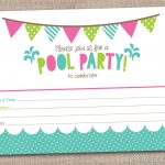 Free Printable Pool Party Birthday Invitations | Backyard Design Ideas   Free Printable Pool Party Birthday Invitations
