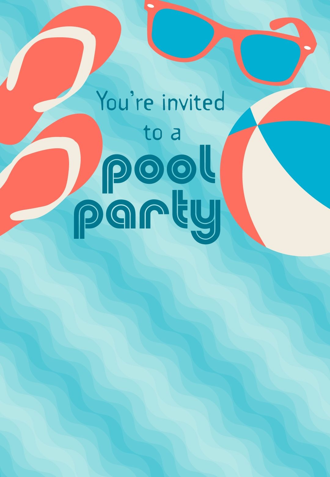 Free Printable Pool Party Stuff Invitation | Projects To Try In 2019 - Free Printable Pool Party Birthday Invitations