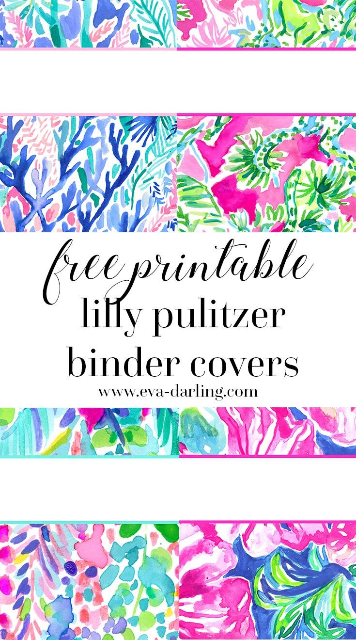 Free Printable Preppy Lilly Pulitzer Binder Covers | Craft Lovely - Free Printable Binder Covers Lilly Pulitzer