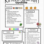 Free Printable Preschool Newsletter Templates New Preschool   Free Printable Kindergarten Newsletter Templates